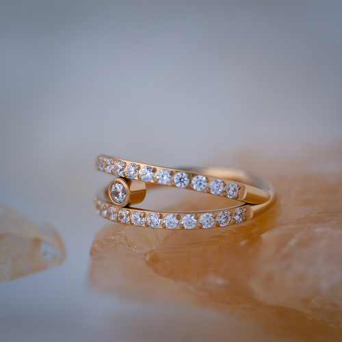 Кольцо-кликер Princess Gold 1.2 мм (16 G) фото 3